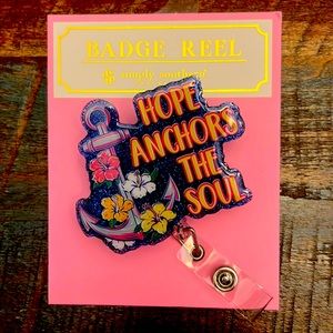 Simply Southern Hope Anchors The Soul Badge Reel New on Card